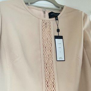 NWT $595 Stunning Hilton Hollis Tunic Size 16 Color Flesh